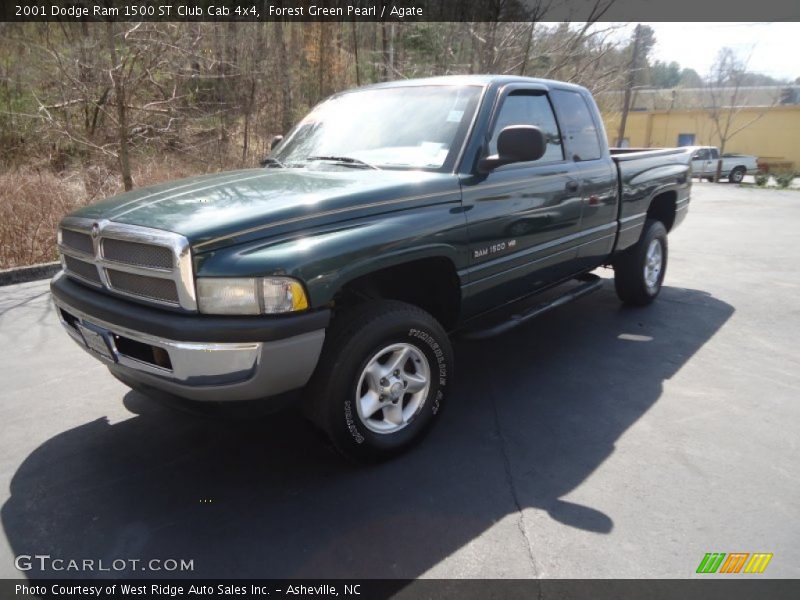 Forest Green Pearl / Agate 2001 Dodge Ram 1500 ST Club Cab 4x4