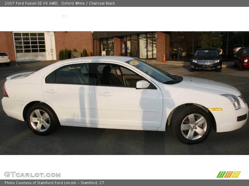 Oxford White / Charcoal Black 2007 Ford Fusion SE V6 AWD