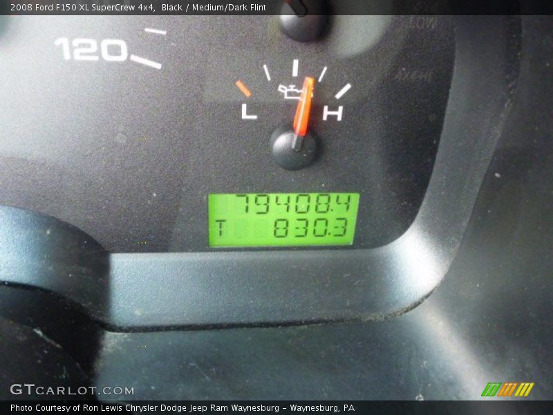 Black / Medium/Dark Flint 2008 Ford F150 XL SuperCrew 4x4
