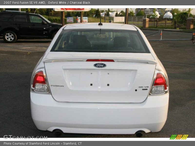 Oxford White / Charcoal Black 2007 Ford Fusion SE V6 AWD