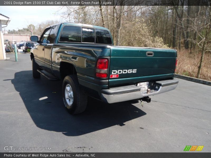 Forest Green Pearl / Agate 2001 Dodge Ram 1500 ST Club Cab 4x4