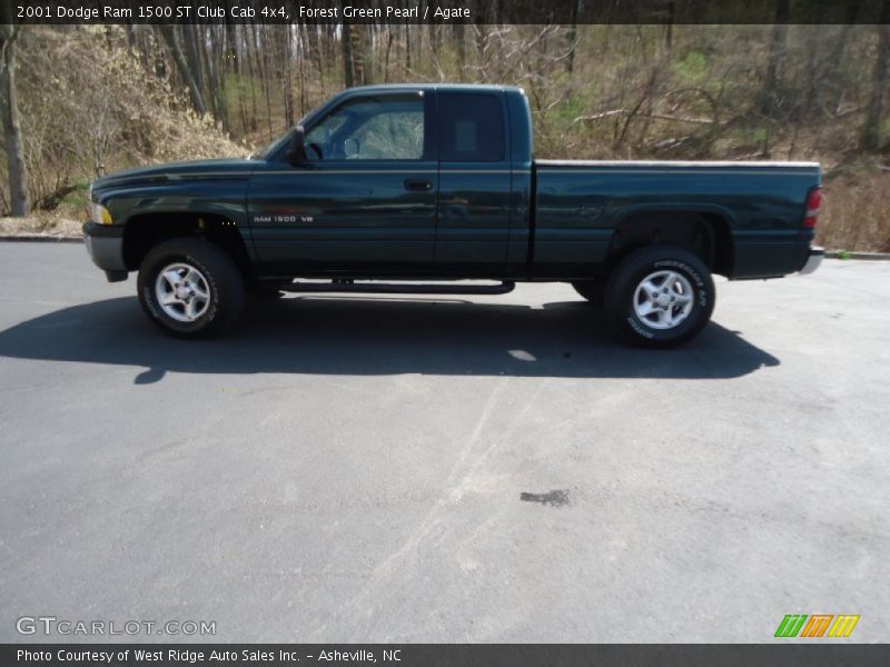 Forest Green Pearl / Agate 2001 Dodge Ram 1500 ST Club Cab 4x4