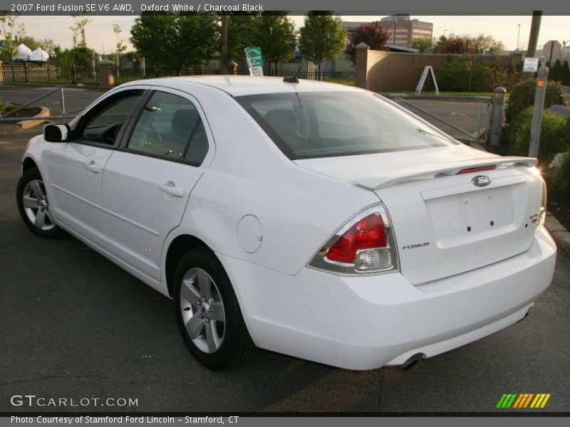 Oxford White / Charcoal Black 2007 Ford Fusion SE V6 AWD