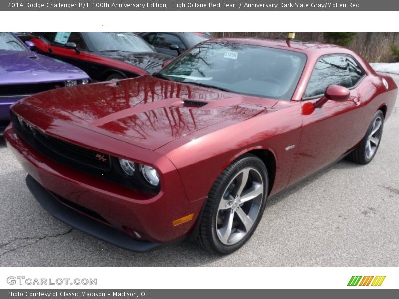 High Octane Red Pearl / Anniversary Dark Slate Gray/Molten Red 2014 Dodge Challenger R/T 100th Anniversary Edition