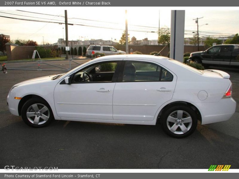 Oxford White / Charcoal Black 2007 Ford Fusion SE V6 AWD