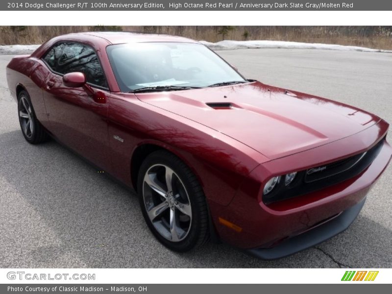 High Octane Red Pearl / Anniversary Dark Slate Gray/Molten Red 2014 Dodge Challenger R/T 100th Anniversary Edition