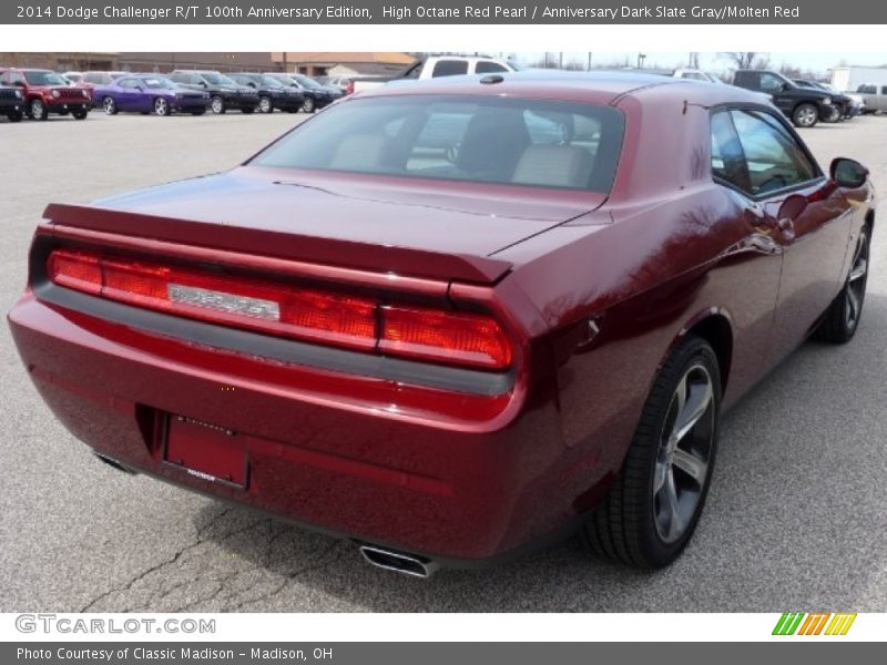 High Octane Red Pearl / Anniversary Dark Slate Gray/Molten Red 2014 Dodge Challenger R/T 100th Anniversary Edition