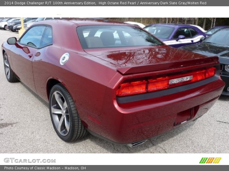 High Octane Red Pearl / Anniversary Dark Slate Gray/Molten Red 2014 Dodge Challenger R/T 100th Anniversary Edition