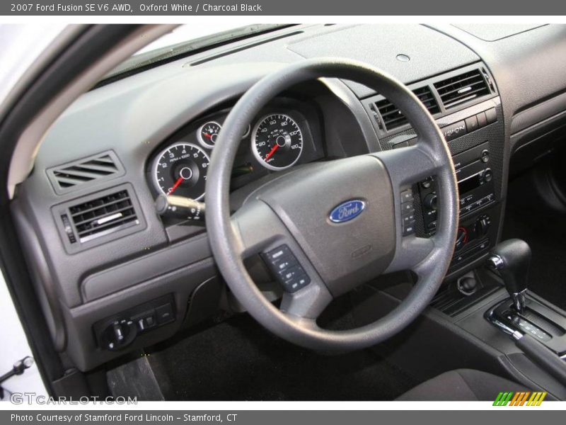 Oxford White / Charcoal Black 2007 Ford Fusion SE V6 AWD