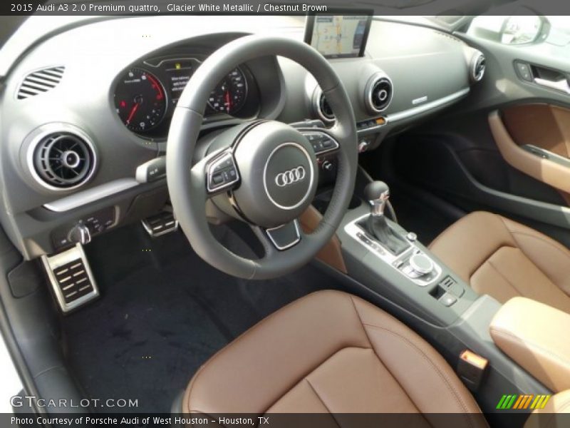  2015 A3 2.0 Premium quattro Chestnut Brown Interior