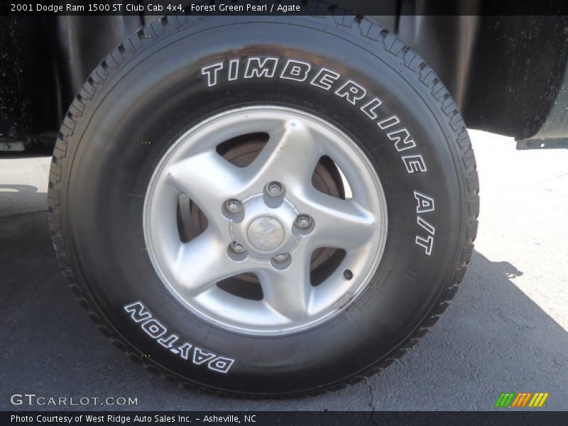 Forest Green Pearl / Agate 2001 Dodge Ram 1500 ST Club Cab 4x4