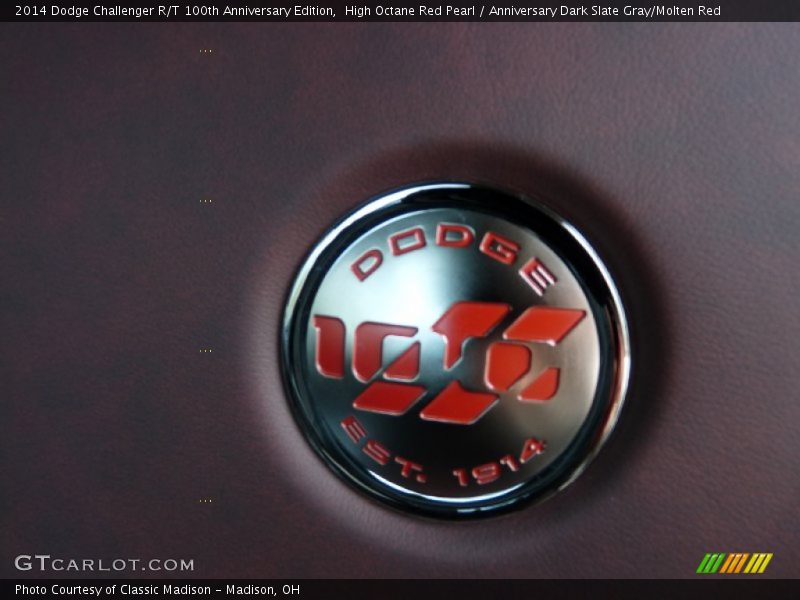 High Octane Red Pearl / Anniversary Dark Slate Gray/Molten Red 2014 Dodge Challenger R/T 100th Anniversary Edition