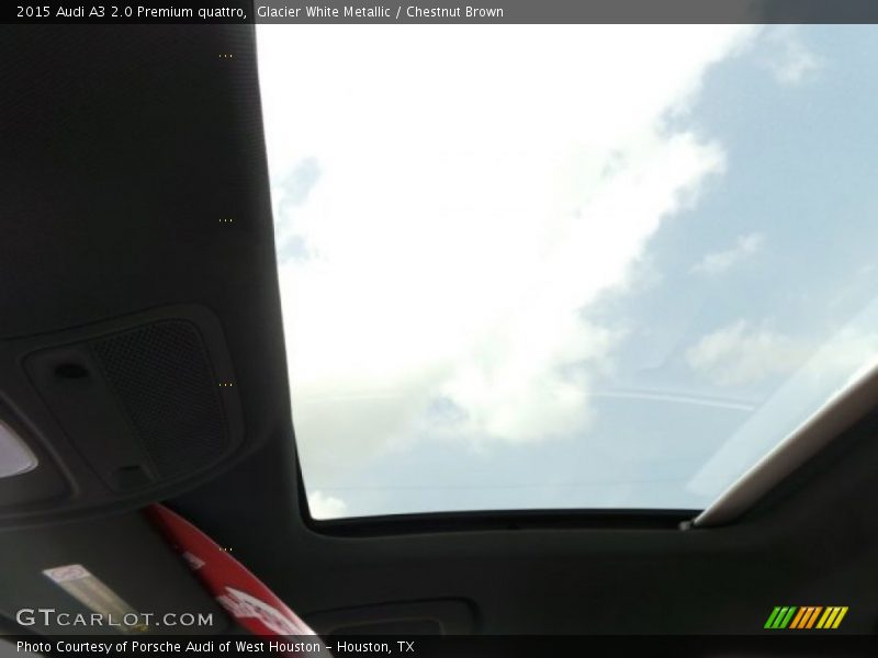 Glacier White Metallic / Chestnut Brown 2015 Audi A3 2.0 Premium quattro