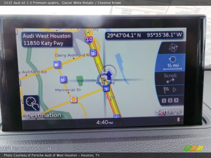 Navigation of 2015 A3 2.0 Premium quattro