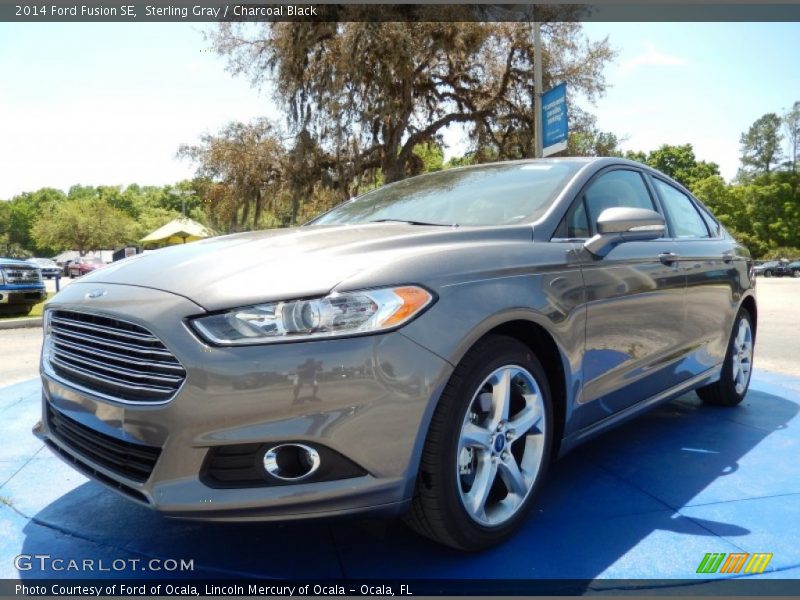 Sterling Gray / Charcoal Black 2014 Ford Fusion SE