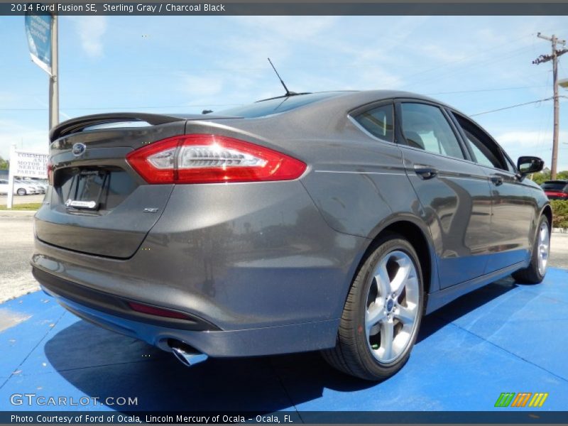 Sterling Gray / Charcoal Black 2014 Ford Fusion SE