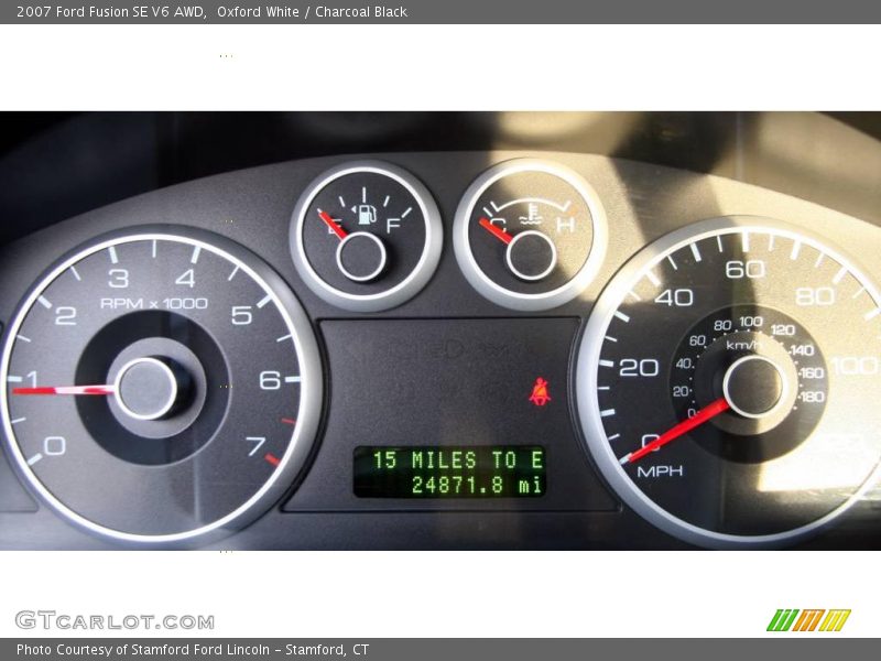 Oxford White / Charcoal Black 2007 Ford Fusion SE V6 AWD