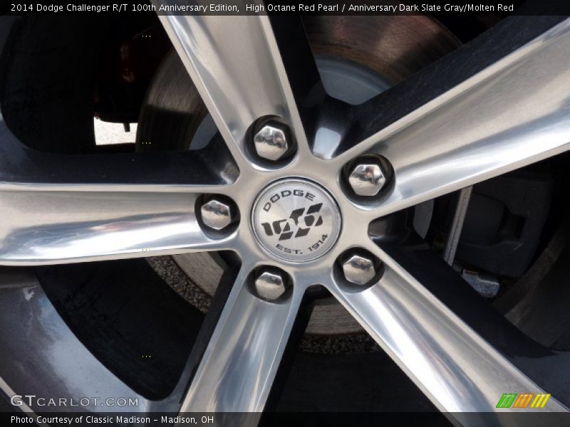 High Octane Red Pearl / Anniversary Dark Slate Gray/Molten Red 2014 Dodge Challenger R/T 100th Anniversary Edition