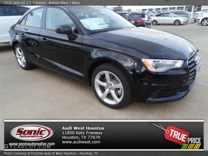 Brilliant Black / Black 2015 Audi A3 1.8 Premium