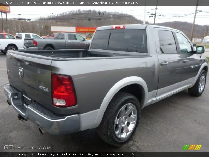 Mineral Gray Metallic / Dark Slate Gray 2012 Dodge Ram 1500 Laramie Crew Cab 4x4