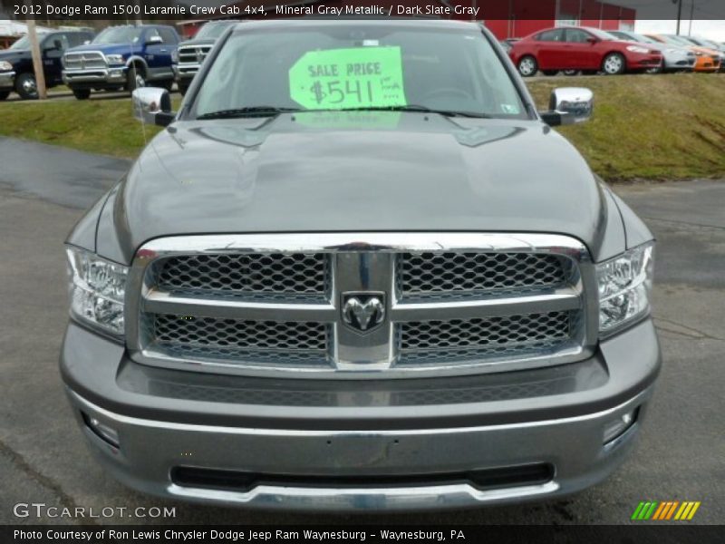 Mineral Gray Metallic / Dark Slate Gray 2012 Dodge Ram 1500 Laramie Crew Cab 4x4