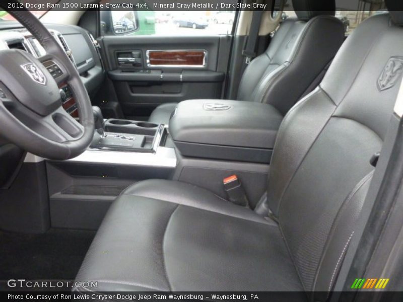 Mineral Gray Metallic / Dark Slate Gray 2012 Dodge Ram 1500 Laramie Crew Cab 4x4