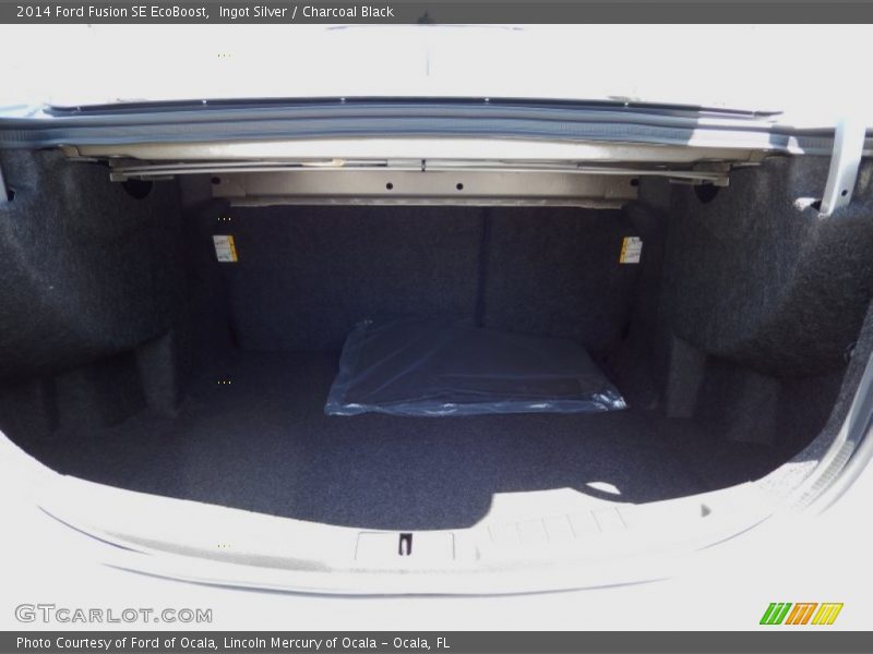 Ingot Silver / Charcoal Black 2014 Ford Fusion SE EcoBoost