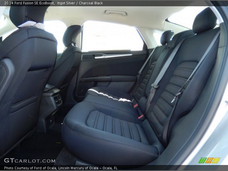 Ingot Silver / Charcoal Black 2014 Ford Fusion SE EcoBoost