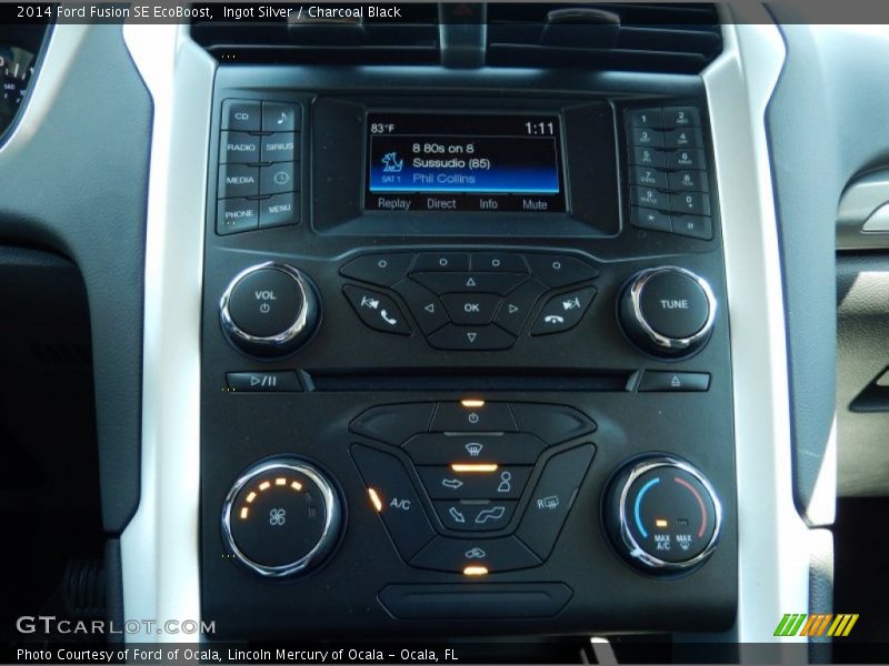 Ingot Silver / Charcoal Black 2014 Ford Fusion SE EcoBoost