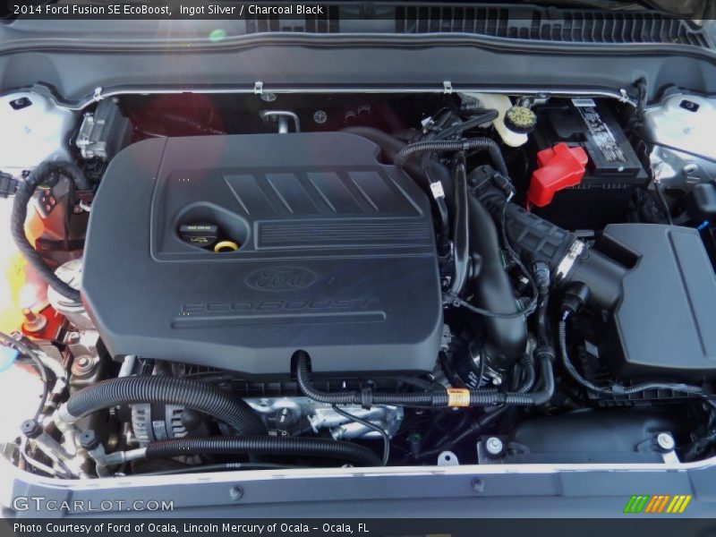 Ingot Silver / Charcoal Black 2014 Ford Fusion SE EcoBoost