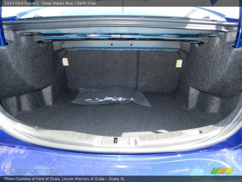Deep Impact Blue / Earth Gray 2014 Ford Fusion S