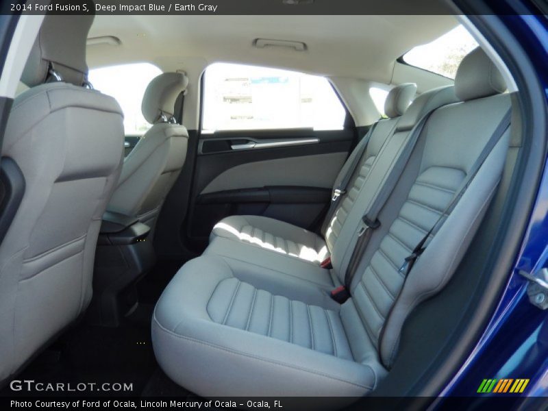 Deep Impact Blue / Earth Gray 2014 Ford Fusion S