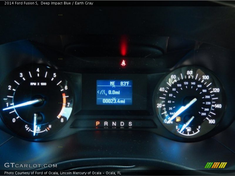 Deep Impact Blue / Earth Gray 2014 Ford Fusion S