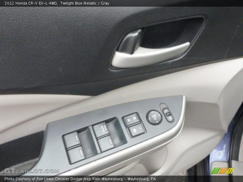 Twilight Blue Metallic / Gray 2012 Honda CR-V EX-L 4WD