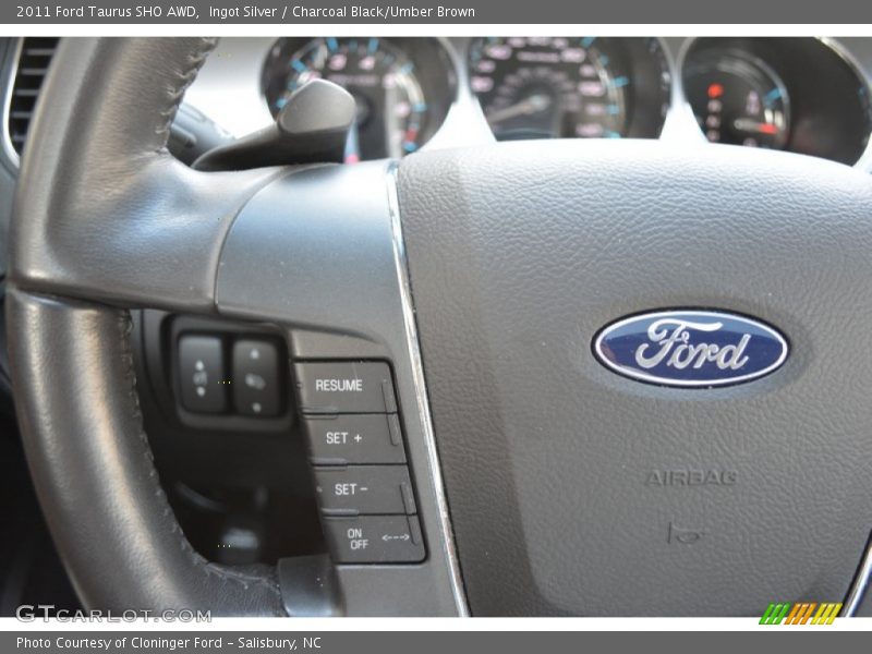 Ingot Silver / Charcoal Black/Umber Brown 2011 Ford Taurus SHO AWD
