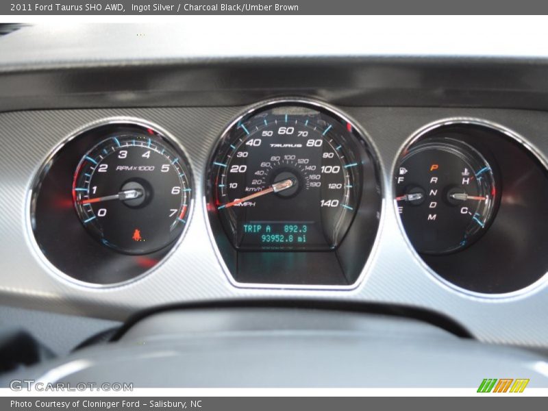 Ingot Silver / Charcoal Black/Umber Brown 2011 Ford Taurus SHO AWD