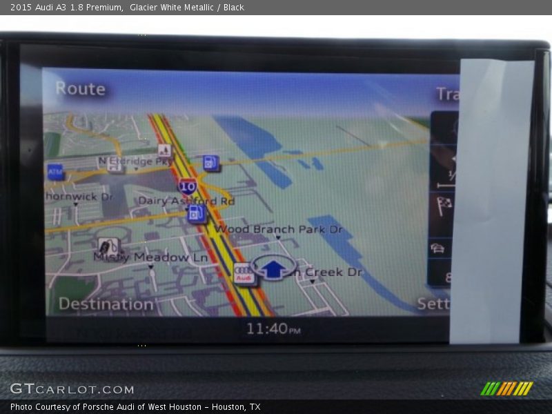 Glacier White Metallic / Black 2015 Audi A3 1.8 Premium