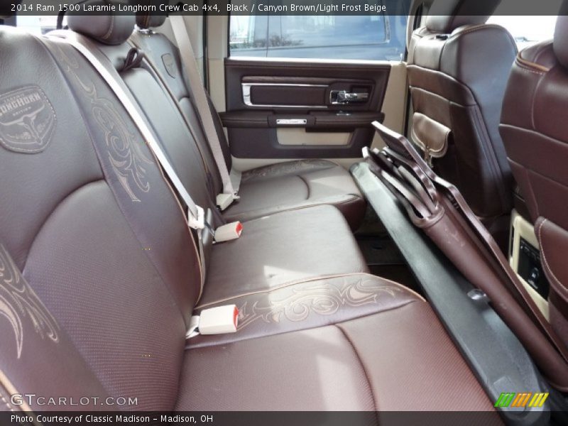 Rear Seat of 2014 1500 Laramie Longhorn Crew Cab 4x4