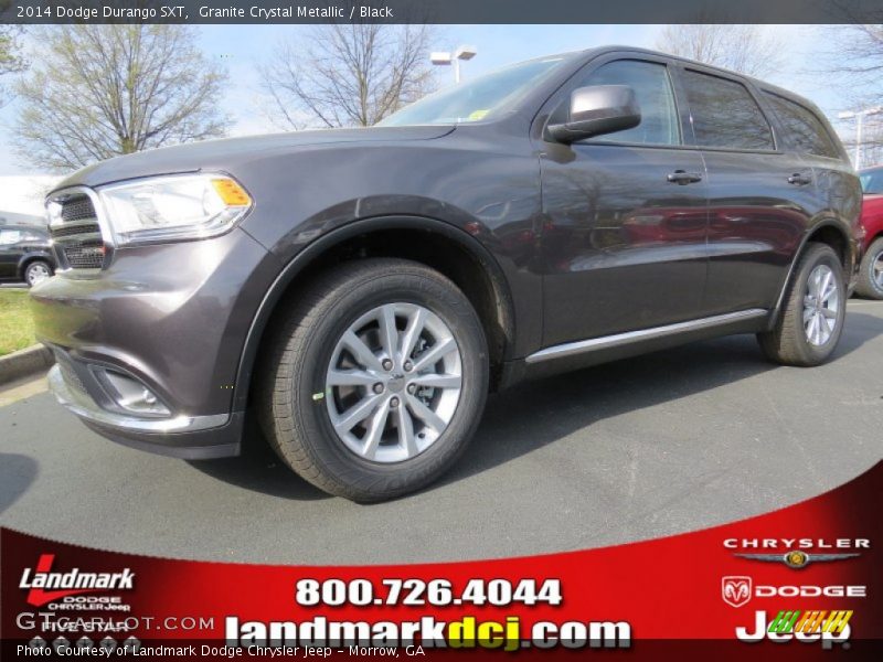 Granite Crystal Metallic / Black 2014 Dodge Durango SXT