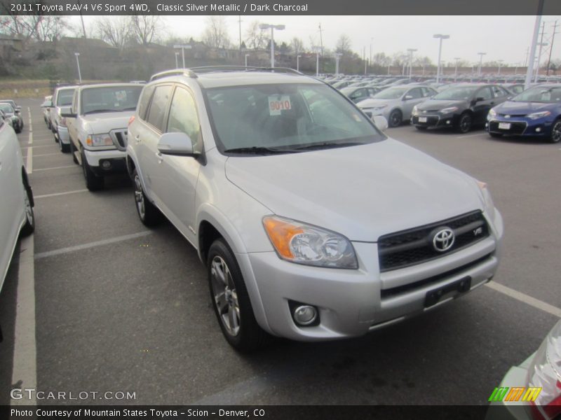 Classic Silver Metallic / Dark Charcoal 2011 Toyota RAV4 V6 Sport 4WD