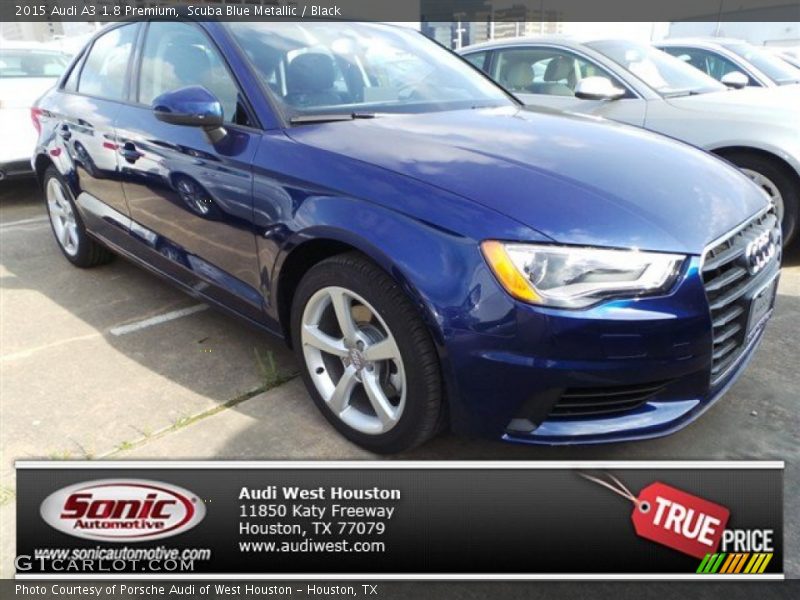 Scuba Blue Metallic / Black 2015 Audi A3 1.8 Premium