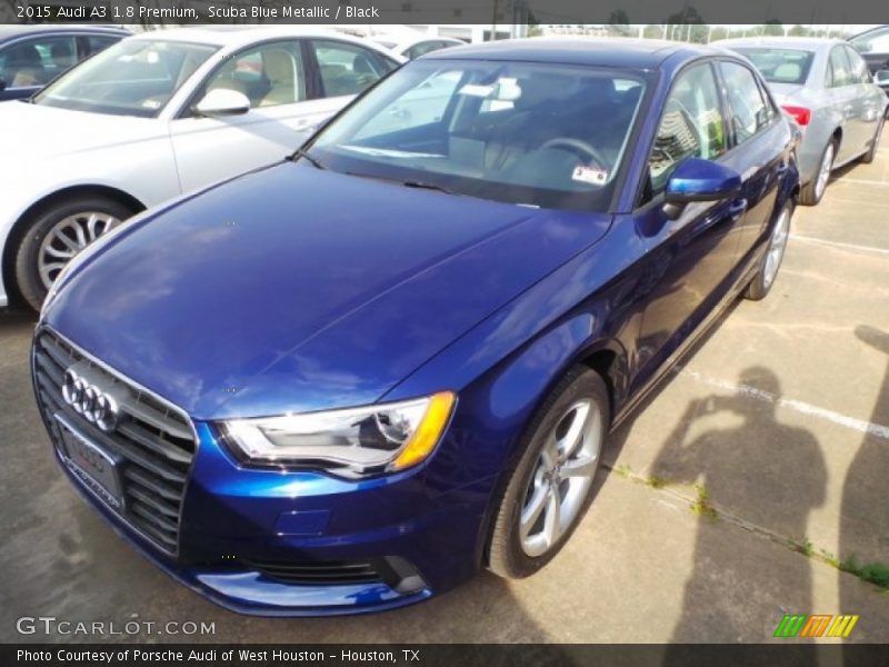 Scuba Blue Metallic / Black 2015 Audi A3 1.8 Premium
