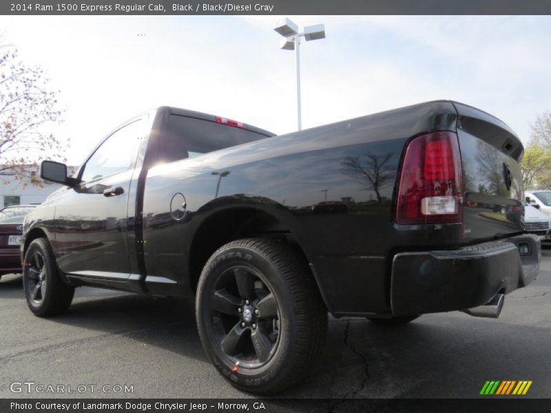 Black / Black/Diesel Gray 2014 Ram 1500 Express Regular Cab