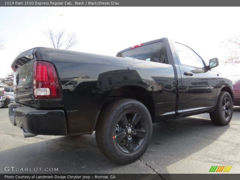 Black / Black/Diesel Gray 2014 Ram 1500 Express Regular Cab
