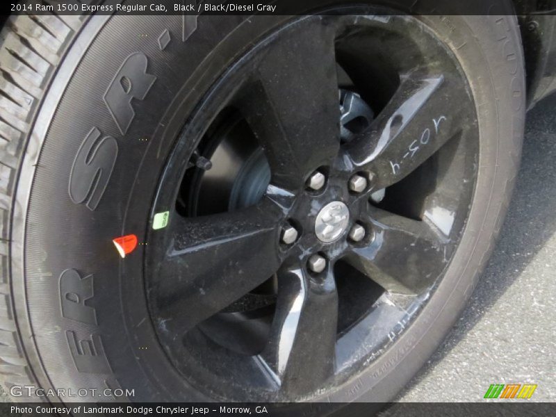 Black / Black/Diesel Gray 2014 Ram 1500 Express Regular Cab