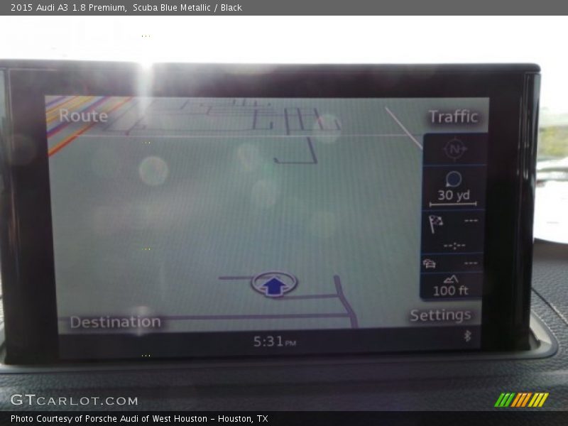 Scuba Blue Metallic / Black 2015 Audi A3 1.8 Premium