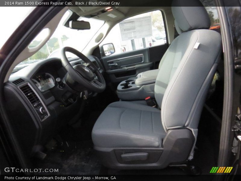 Black / Black/Diesel Gray 2014 Ram 1500 Express Regular Cab