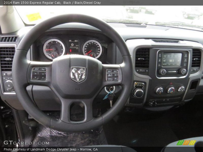Black / Black/Diesel Gray 2014 Ram 1500 Express Regular Cab