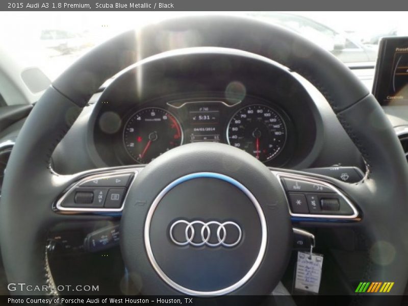 Scuba Blue Metallic / Black 2015 Audi A3 1.8 Premium