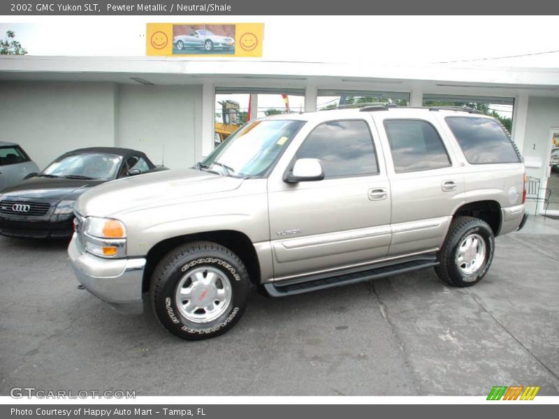 Pewter Metallic / Neutral/Shale 2002 GMC Yukon SLT
